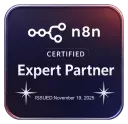 n8n Certified Expert Partner badge